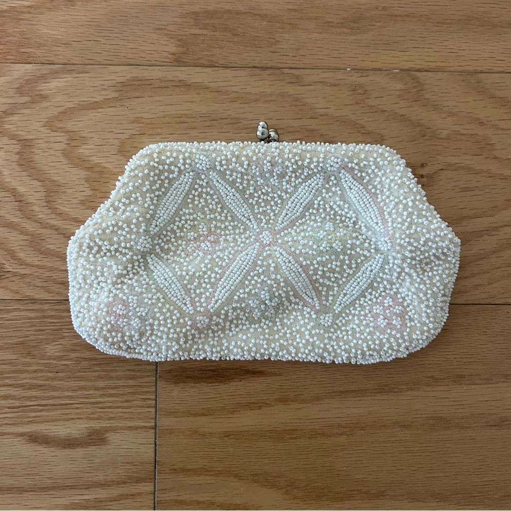 Evening Bag Vintage Richere Clutch Purse Hand Made in Japan Beaded